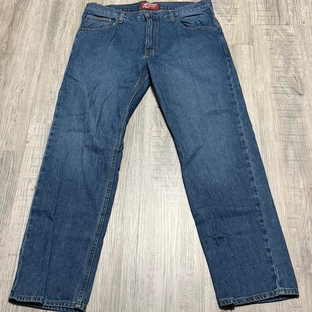 Arizona Jean Co, Straight Leg Jeans, Mens, 36x32